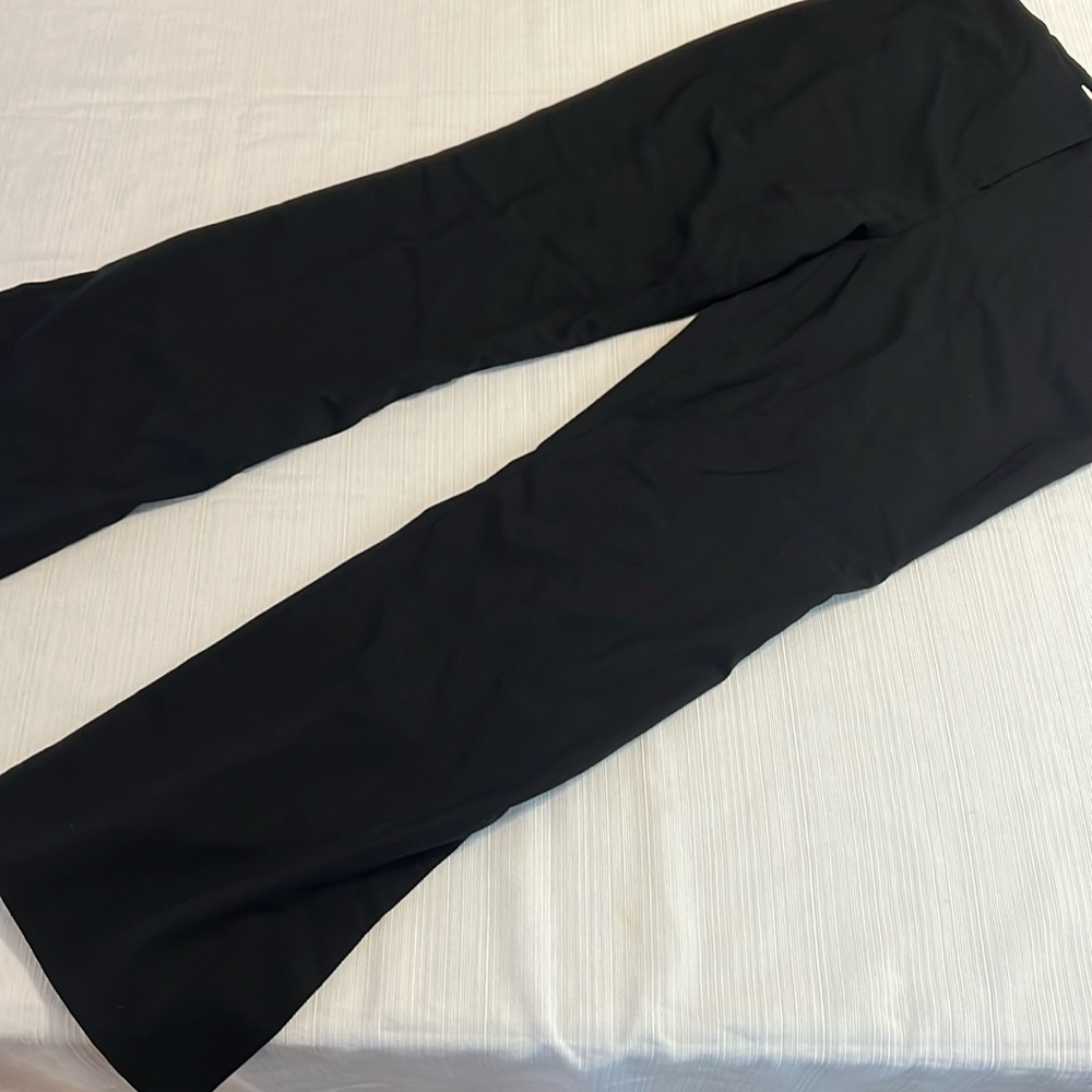 MM. LaFleur New York Washable Wool Pants Womens Size‎ 12 Black Straight Leg